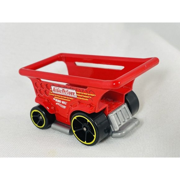 Hot Wheels AISIE DRIVER Red Shopping Cart DTX21 Diecast Loose Push A Long Toy - Picture 5 of 10